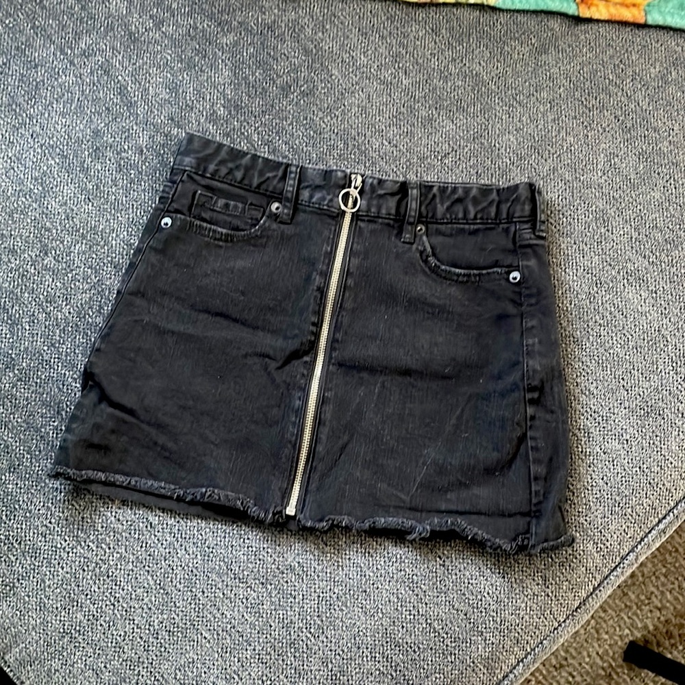 Aeropostale 00 black denim color skirt